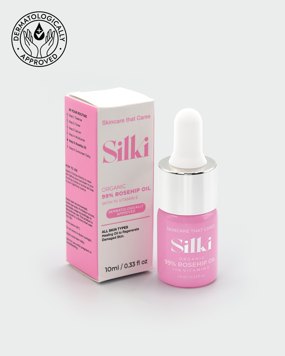 Mini 99% Rosehip Oil with 1% Vitamin E Oil Serum - 10ml