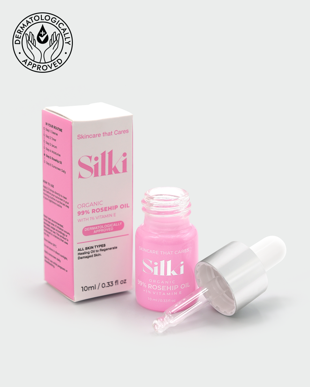 Mini 99% Rosehip Oil with 1% Vitamin E Oil Serum - 10ml